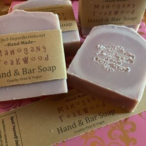 SOLD OUT Mahogany Teakwood Hand Body and Bar Soap
